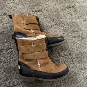 UGG Kids Tan and Black Boots